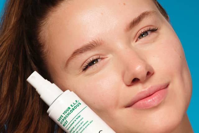 The e.l.f.mergency Smooth & Soothe Skincare Set includes three skincare essentials, including Save Your e.l.f. Hypochlorous Mist (pictured), and is currently reduced to £25 from £31.