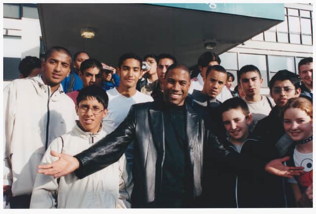 John Barnes, former football player at Liverpool FC, once did a motivational talk for FURD aimed at young people in 2001.