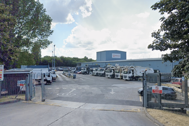 The Veolia recycling centre at Beighton