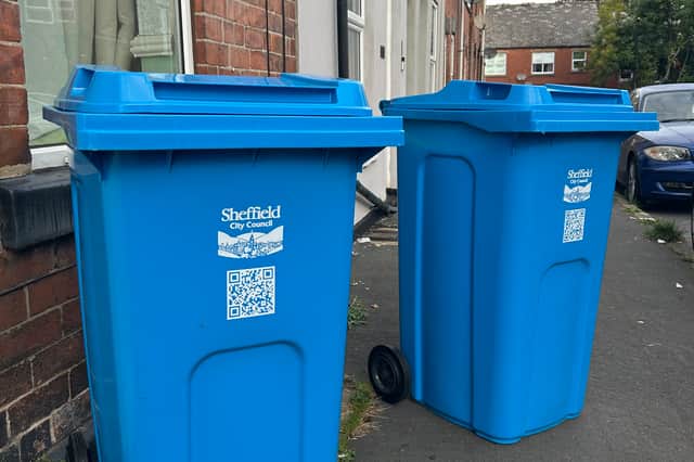 New larger blue bins are gradually replacing the smaller ones across the city