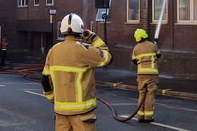 File picture shows South Yorkshire Fire and Rescue Service dealing with a fire in Sheffield. Photo: David Kessen, Iconic Media