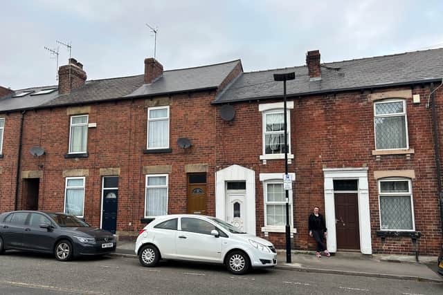Leena Hiscock lives in one of the terraced houses on Loxley New Road where the bus is proposed to be rerouted