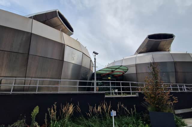 The distinctive building comprises four stainless steel ‘drums’. It became Sheffield Hallam University’s students’ union.