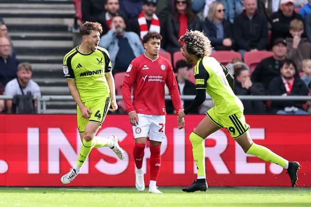 Oliver Arblaster (left) scored the winner for Sheffield United at Ashton Gate.