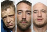 Thomas Miller, Lorcan Overson and Joseph Smith have been jailed.