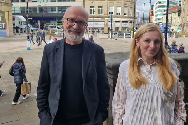 Andy Freeman of the Sheffield Poverty Truth Commission (left) and Sophie Wilson from Citizen's Advice have been supporting people facing increasing pressures due to the rising cost of living
