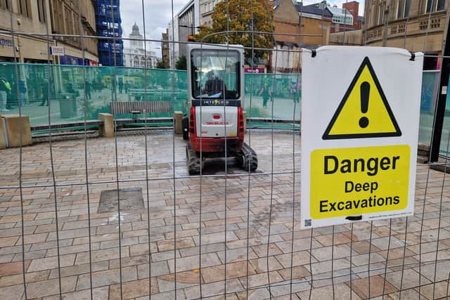 Digger on Fargate for new power supply to Event Central.