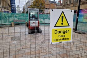 Digger on Fargate for new power supply to Event Central.