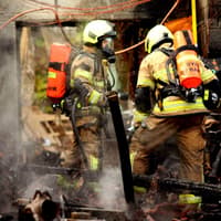 Dramatic pictures show firefighters tackling blaze at home in Sheffield