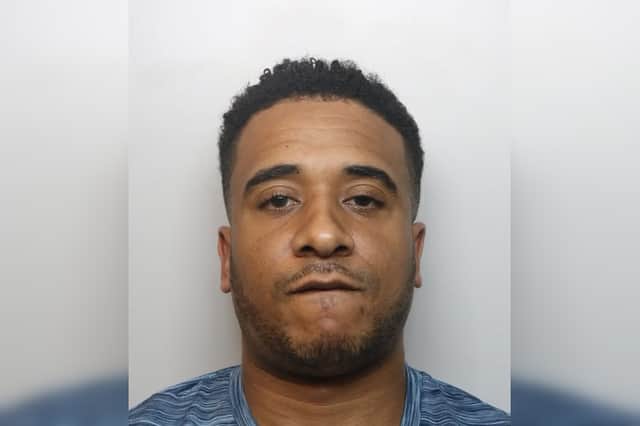 Corinthian Brown, aged 37 of Rothay Road, Sheffield, was jailed at Derby Crown Court. Photo: Derbyshire Constabulary