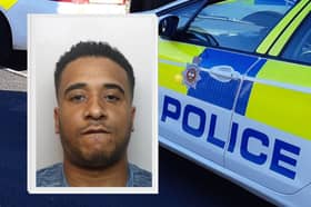Corinthian Brown, aged 37 of Rothay Road, Sheffield, was jailed at Derby Crown Court. Photo: Derbyshire Constabulary