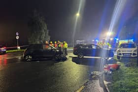 Emergency services on East Bank Road.