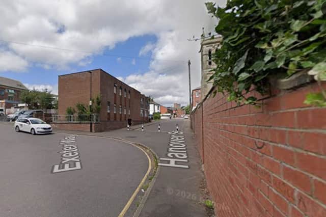 Police were sent to Hanover Street, Sheffield, Photo: Google