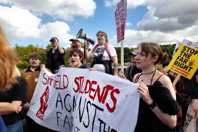 Sheffield counter demonstration against Patriot Platform, September 26.