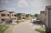 An architect's image of what the new homes at Newstead in Birley, Sheffield will look like
