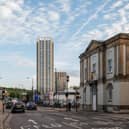 How the new skycraper would look from Suffolk Road, looking south east. Photo: iceni-projects