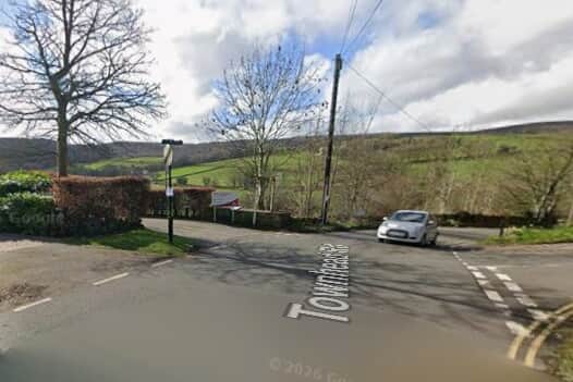 A Google Maps image of the junction of Townhead Road in Dore, Sheffield that nearby residents say is "hazardous"