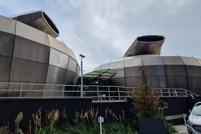 The former National Centre for Popular Music has been compared to curling stones. Hallam University is considering what to do with it.