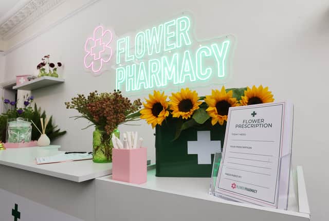 Yellow blooms are 'prescribed' to boost happiness, while blue and green flowers promote calm and brighter shades bring energy