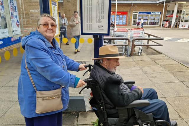 Margaret and Steve Lindley from Pitsmoor have been struggling with the replacement bus to Crystal Peaks and visit less often.