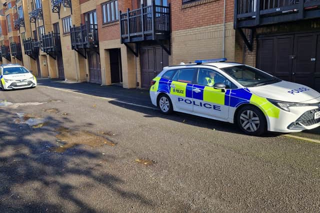 Police on Hyde Park Terrace after a shooting at the weekend