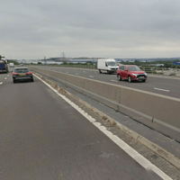 M1 near Sheffield closed in both directions to high sided vehicles due to Storm Boelo