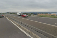 The M1 motorway near Sheffield is closed in both directions to high vehicles due to strong winds from Storm Boelo.