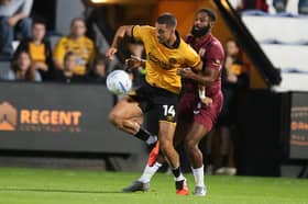 Gassan Ahadme (left) could miss Cambridge United’s upcoming trip to Hillsborough.