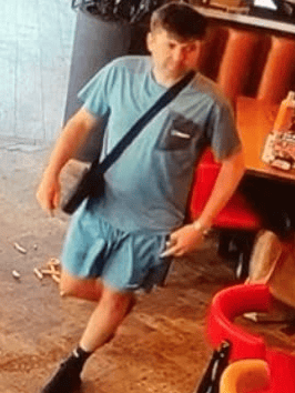 He is described as being in his 30s, of medium build with dark short hair.