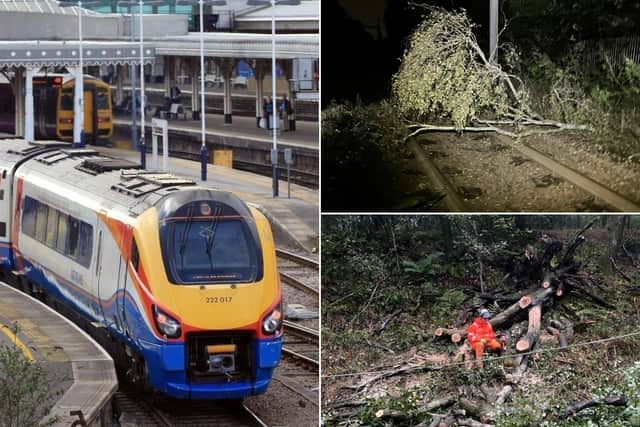 Travellers are being advised to check their journeys as Network Rail work to fix damage caused to train network by Storm Boelo