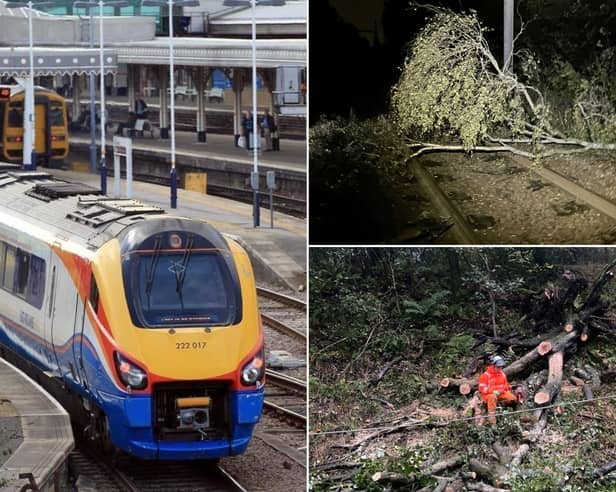 Travellers are being advised to check their journeys as Network Rail work to fix damage caused to train network by Storm Boelo