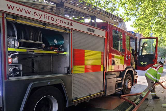 The fire service spent hours searching for a person who reportedly entered the River Don in Sheffield, only for it to be confirmed that the incident was a "false alarm"