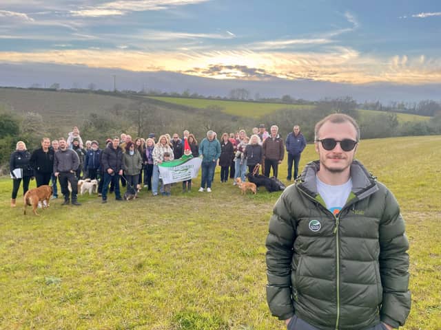 Jonathan Hobson campaigns with the S12 Green Belt group