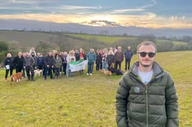 Jonathan Hobson campaigns with the S12 Green Belt group