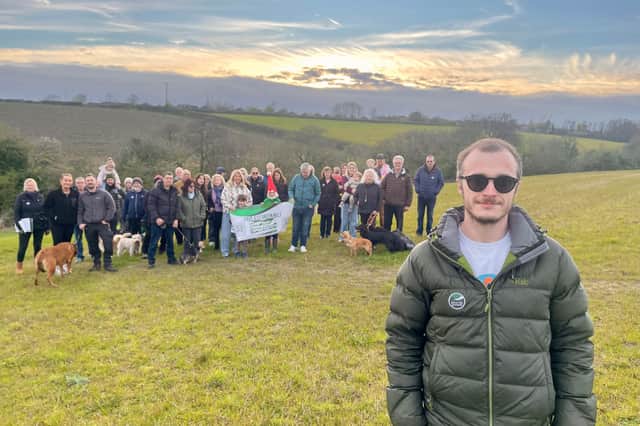 Jonathan Hobson campaigns with the S12 Green Belt group