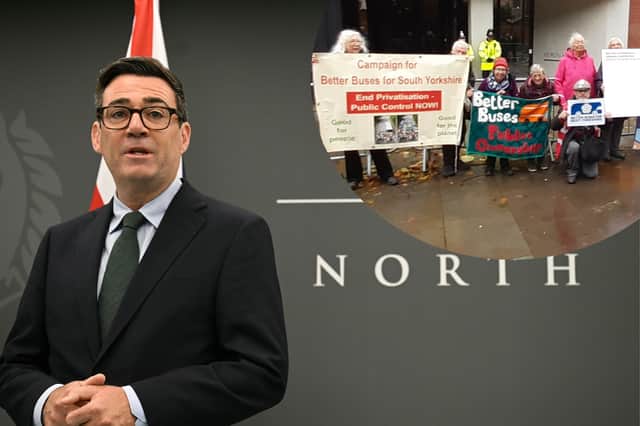 Better Buses campaigners delivered a letter to Andy Burnham's office at Number 10 North calling on public ownership of the nation's buses