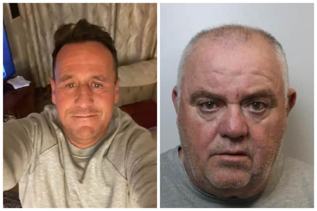 Liam Green (left) was run over and killed by Mark Wigley (right) in an incident on Rose Tree Avenue in Cudworth on April 3, 2026. Wigley faces prison after he was convicted of manslaughter by a jury on October 27.