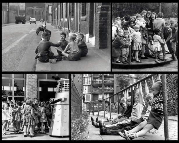 Nostalgic snaps of children playing outside with their friends in the 1960s
