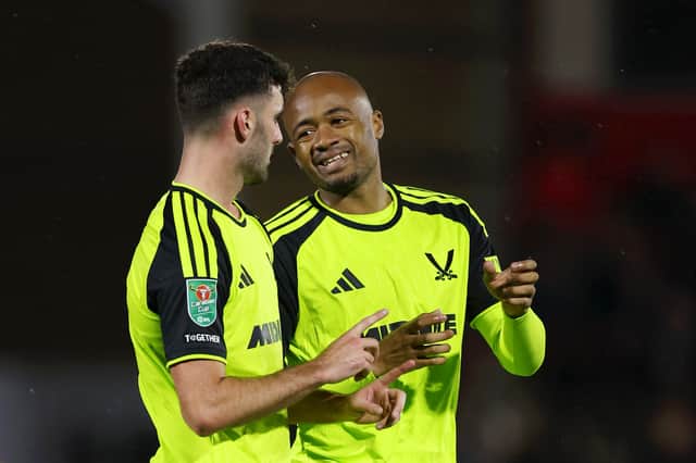 Jordan Ayew (right) is enjoying his time at Sheffield United.