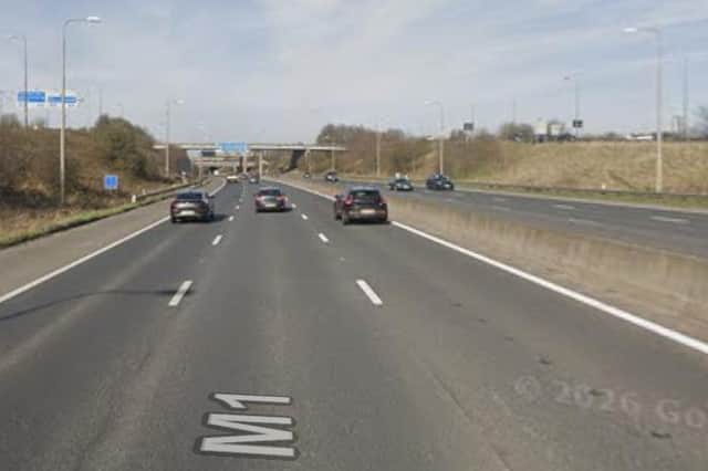 A lane remains closed on the M1 between junctions 35 and 34