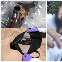 Bodyworn footage of moment police find loaded revolver ditched by driver on the run for speeding in Sheffield