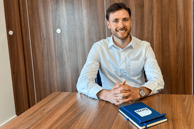 Joseph Duffy, solicitor specialising in commercial property within the real estate team at Sheffield and Chesterfield legal firm BRM.