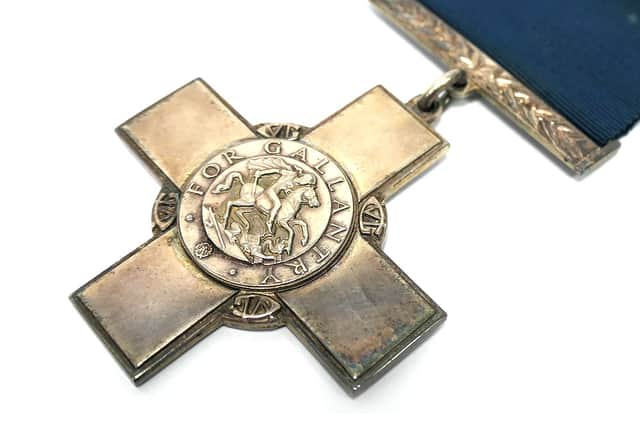 GEORGE CROSS AWARDED TO JOHN JACK DANIEL CHARLTON IN 1947