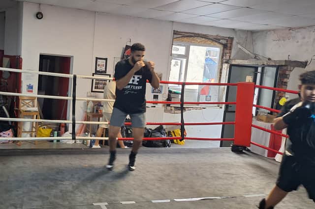 Sheldon McDonald in the Manor Academy training gym