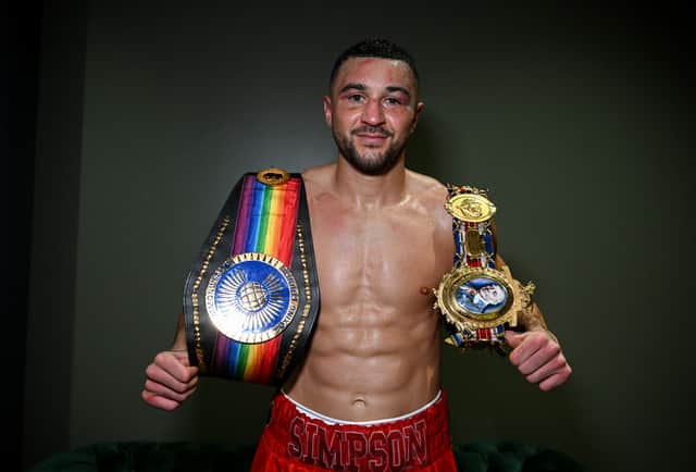 Belt holder Callum Simpson - moving on to different challenges
