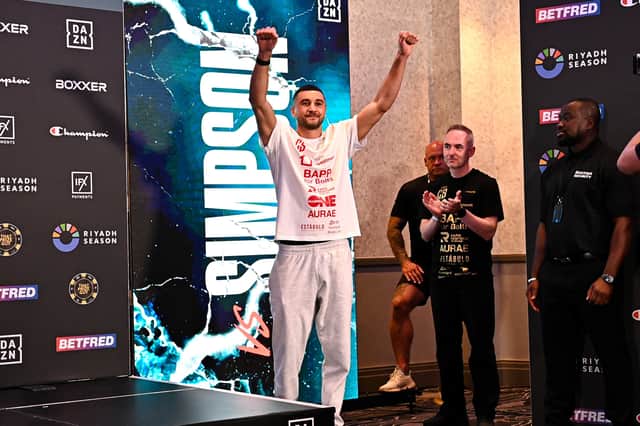 Callum Simpson with Kevin Maree pic by Chris Dean for Boxxer