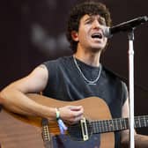 The Kooks' lead singer, Luke Pritchard performing. 