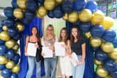 Westfield students celebrating their GCSE results