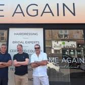 Salon owners Arnie Singh (left), Conrad Blandford and Laurent Berquet (right).