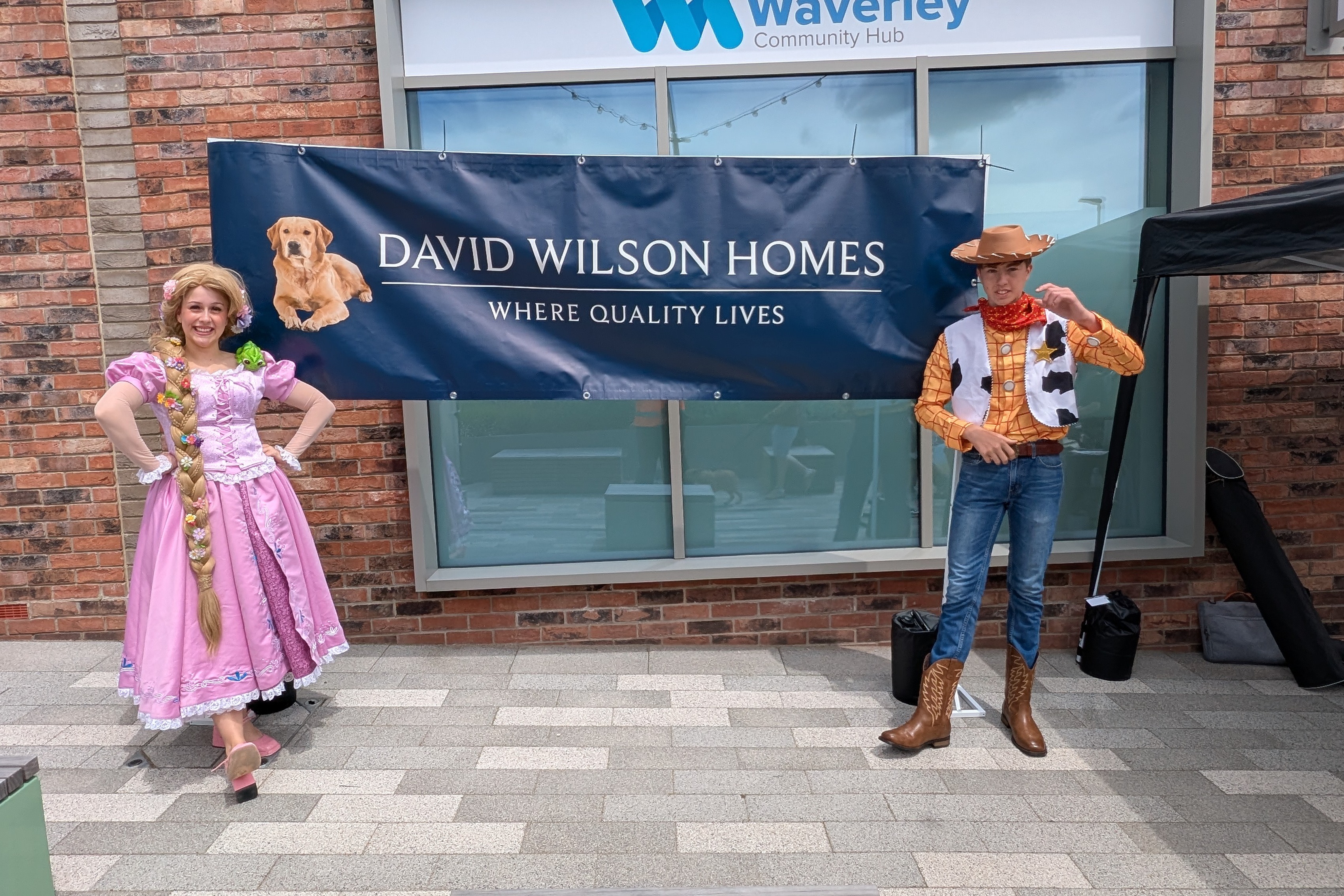 Housebuilder helps make Waverley Fun Day a hit thanks to guest appearances from favourite characters